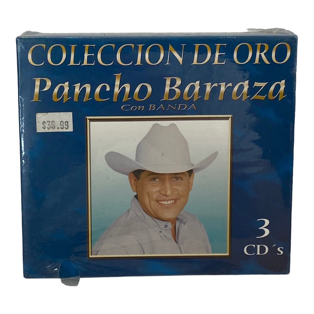 Pancho Barraza: Con Banda Colleccion De Oro (CD, 3 Disc‎ Set 2003 Discos) Sealed